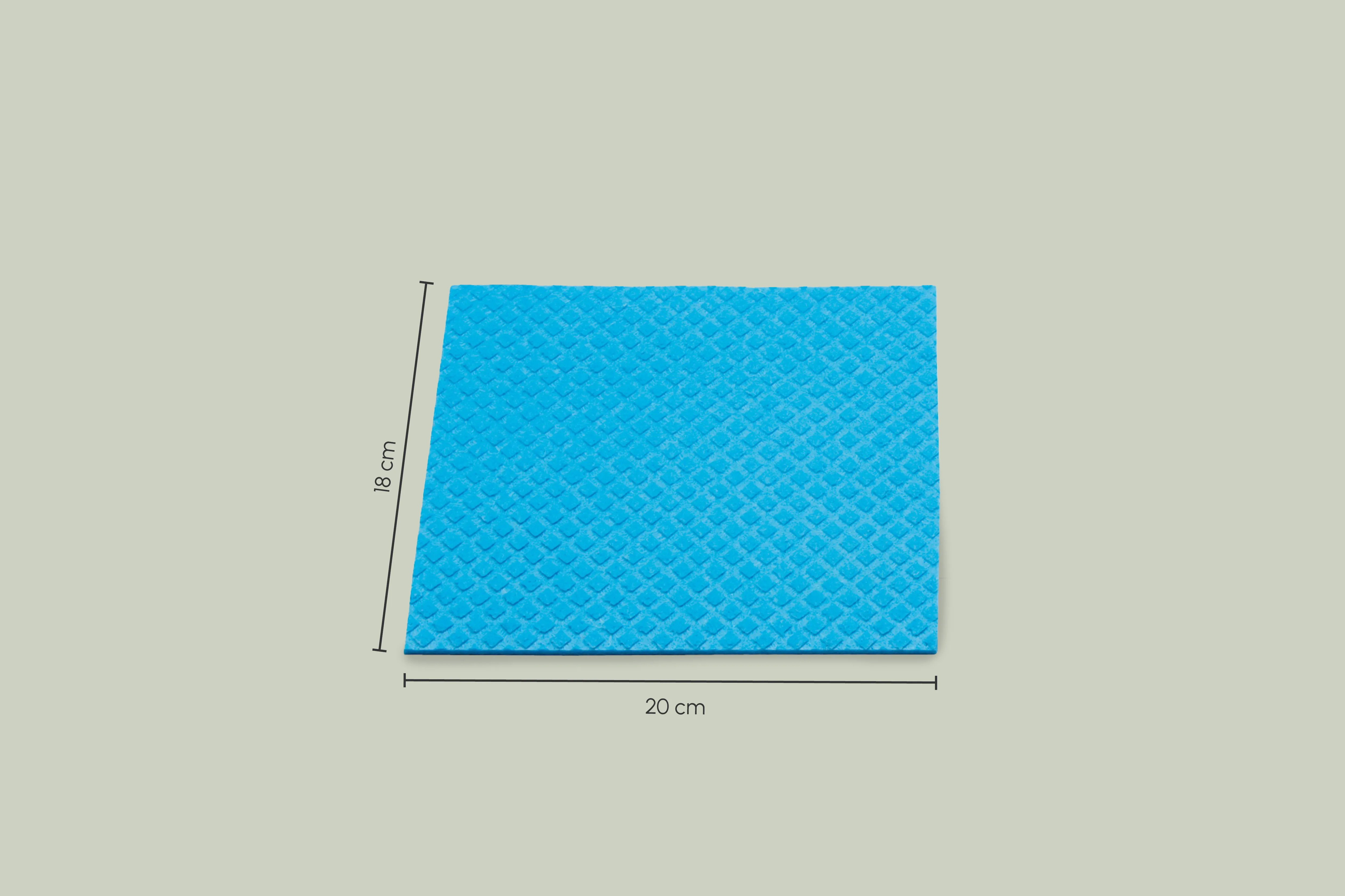 Schwammtuch 18x20cm blau (10er Packung)